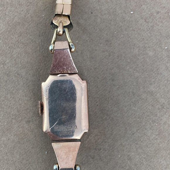 Vintage Gruen Curvex 17 Jewel 1940's Art Deco Ladies Watch 10K Rose Gold Filled - Picture 8 of 10